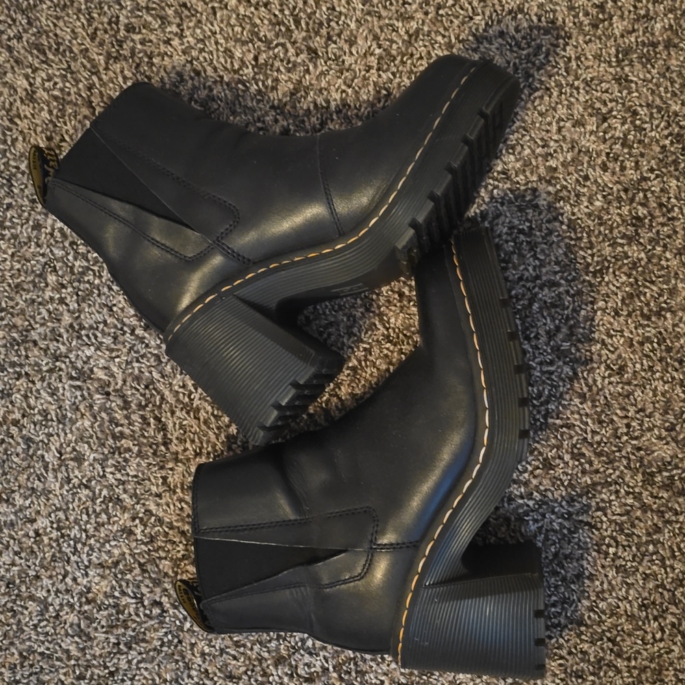 Doc Martens Spence Black Leather Chelsea Boots Size 9